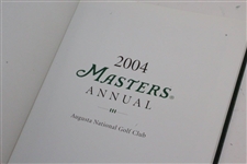 2000, 2003, & 2004 Masters Tournament Annual Books - Singh, Weir, & Mickelson Winners