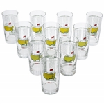 2000-2009 Masters Tournament Commemorative Glasses - 10 Total