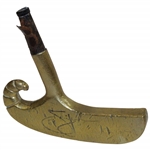 Jim Furyk Signed King Snake Rattle Brass Putter Head with Score Inscription JSA ALOA