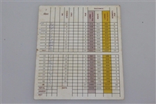 Classic Hershey Country Club Used Scorecard - Rod Munday Collection