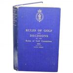 1934 Rules of Golf and Decisions by the Rules of Golf Committee Sigend by Richard Tufts