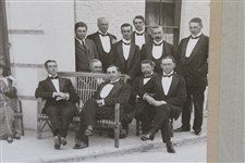 1912 Amateur Golf Championship Souvenir Matted Oversize Photo In Front of Golden Bay Hotel, Westward Ho