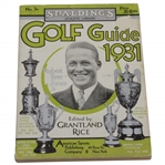 1931 Spalding Athletic Library Booklet with Bobby Jones  with Grand Slam Trophies Cover