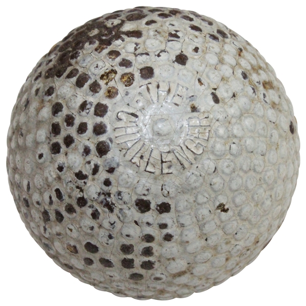 Circa Early 1900s The Challenger Rubber Core Bramble Golf Ball - Made by Cochrane