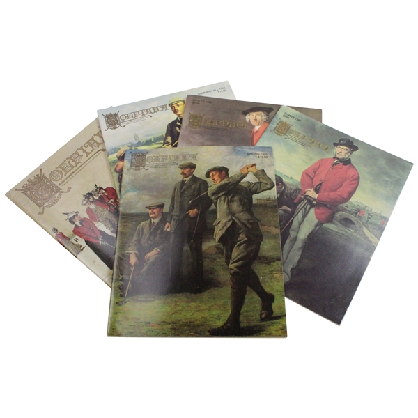 Five Out of the First Six Golfiana Magazines Published - International Journal for Golf Historians & Collectors