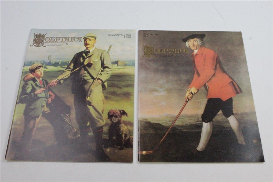 Five Out of the First Six Golfiana Magazines Published - International Journal for Golf Historians & Collectors