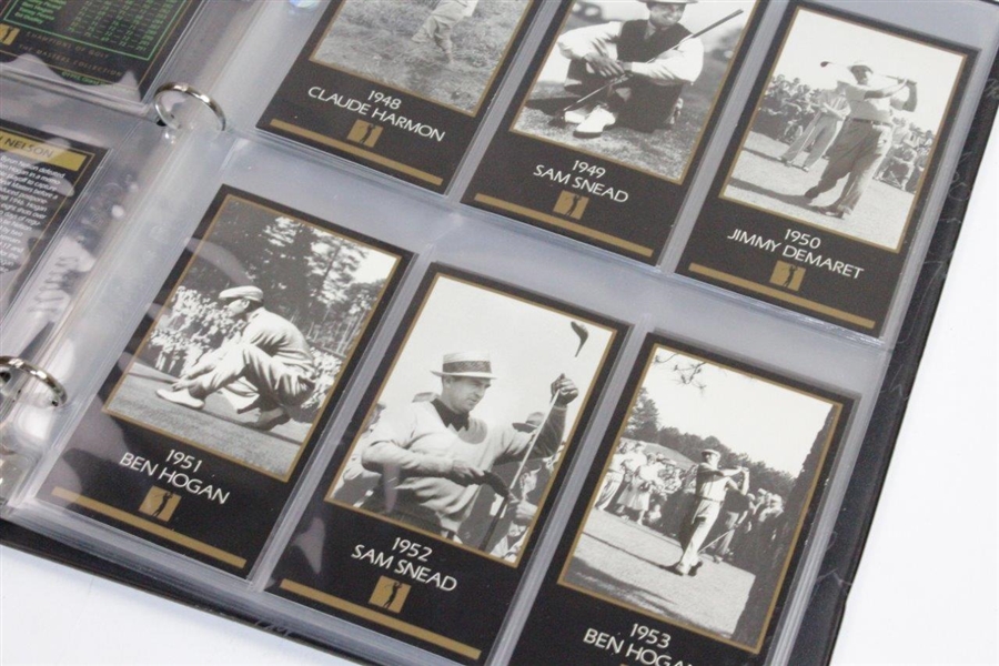 Champions of Golf Masters Collection Card Set of Masters Champions from 1934-1997
