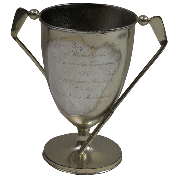 1900 Womens Golf Championship of Philadelphia Silver Loving Cup Won by Agnes Richardson
