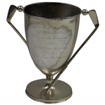 1900 Womens Golf Championship of Philadelphia Silver Loving Cup Won by Agnes Richardson