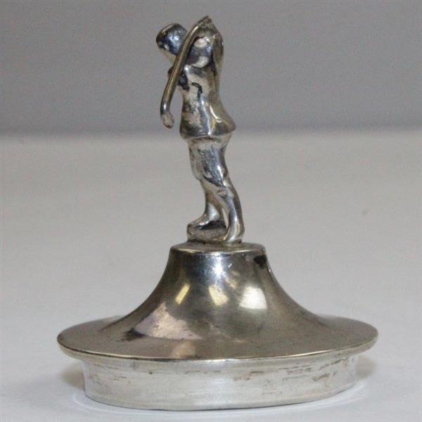 Vintage Sterling Silver Pre-Swing Golf Figure Themed Topper with Hallmarks