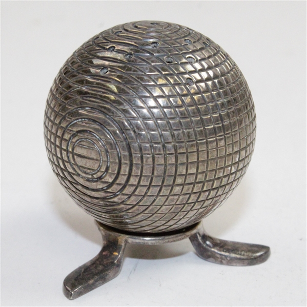 Vintage Silver Golf Ball Themed Mini-Tripod Holder