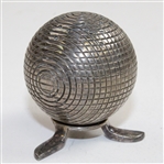 Vintage Silver Golf Ball Themed Mini-Tripod Holder
