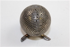 Vintage Silver Golf Ball Themed Mini-Tripod Holder