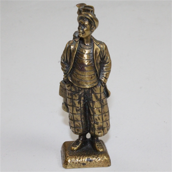 Vintage Miniature USGA Stamped Golfer with Bag & Clubs