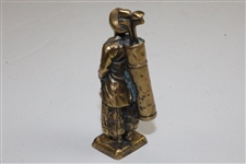 Vintage Miniature USGA Stamped Golfer with Bag & Clubs