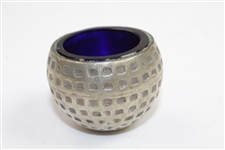 Vintage Silver Golf Ball Themed Inkwell