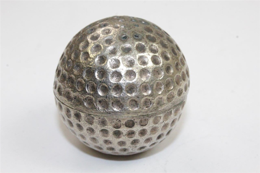 Vintage Silver Detachable Golf Ball Themed Shaker