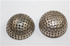 Vintage Silver Detachable Golf Ball Themed Shaker