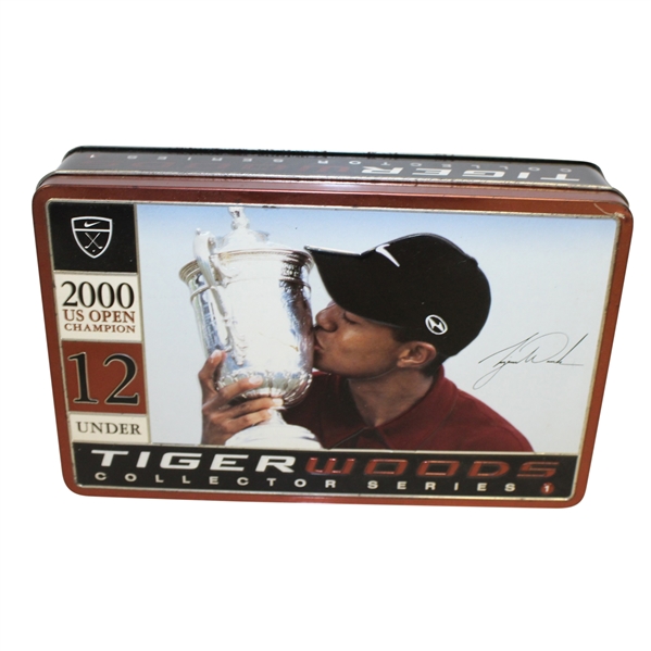 Tiger Woods Collector Series 2000 US Open Commemorative Golf Balls and Tin