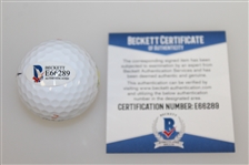 Bernhard Langer Signed Masters Logo Golf Ball BECKETT #E66289