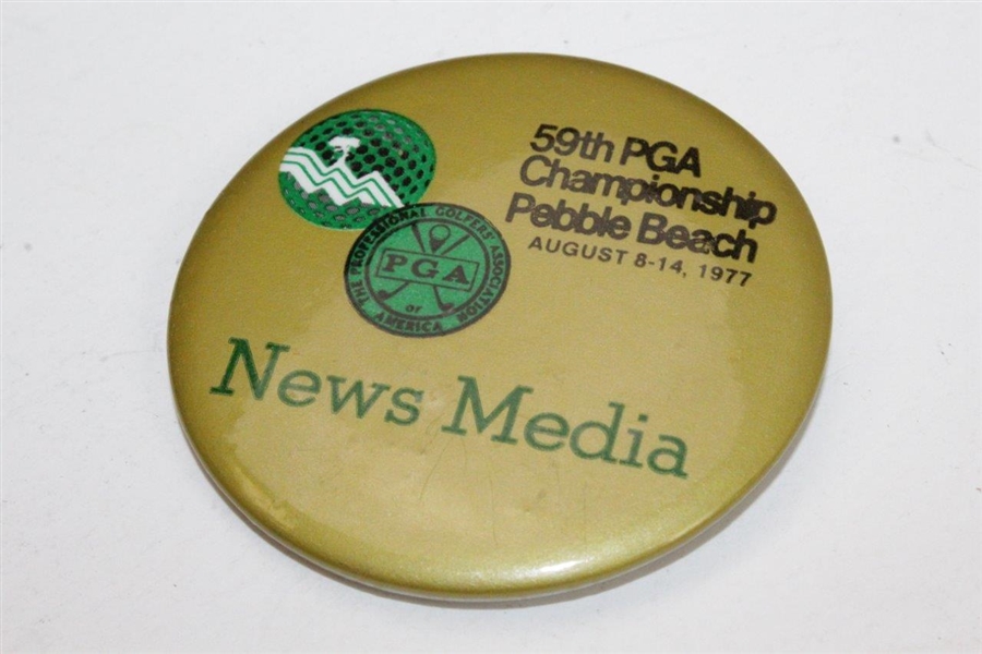 PGA Championship Media Items: 1977 Badge, 1979 Arm Band, 1990 Arm Band, & Undated Arm Band