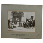1912 Amateur Golf Championship Souvenir Matted Oversize Photo In Front of Golden Bay Hotel, Westward Ho
