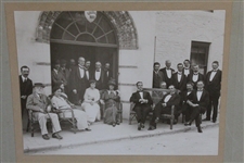 1912 Amateur Golf Championship Souvenir Matted Oversize Photo In Front of Golden Bay Hotel, Westward Ho
