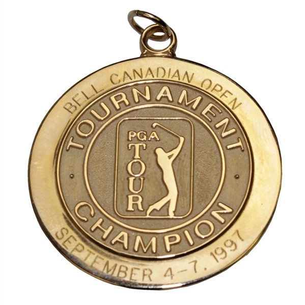 1997 Bell Canadian Open Champions 10k Gold Medal - Steve Jones Collection