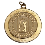 1997 Bell Canadian Open Champions 10k Gold Medal - Steve Jones Collection