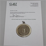 1997 Bell Canadian Open Champions 10k Gold Medal - Steve Jones Collection