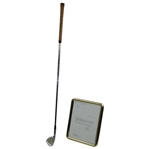 Arnold Palmer 1960s Tournament Used & Signed 9-Iron Given to Myron Cope with Letter - 1964 Masters Win