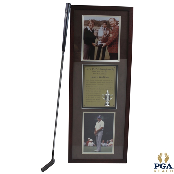 Lanny Wadkins' 1977 PGA Championship Winning Putter with PGA Champion Display