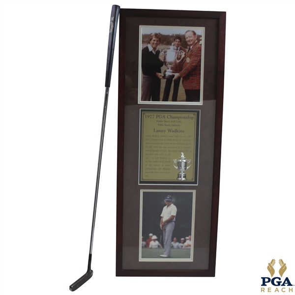 Lanny Wadkins 1977 PGA Championship Winning Putter with PGA Champion Display