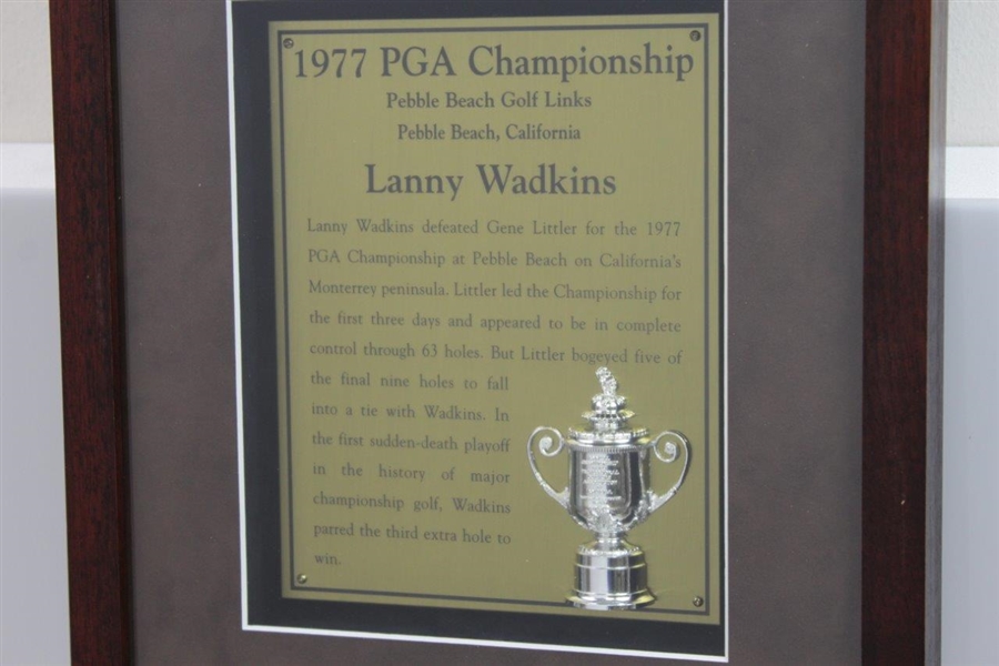 Lanny Wadkins' 1977 PGA Championship Winning Putter with PGA Champion Display