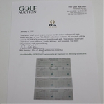 John Mahaffey 1978 PGA Championship at Oakmont CC Winning Scorecards JSA ALOA