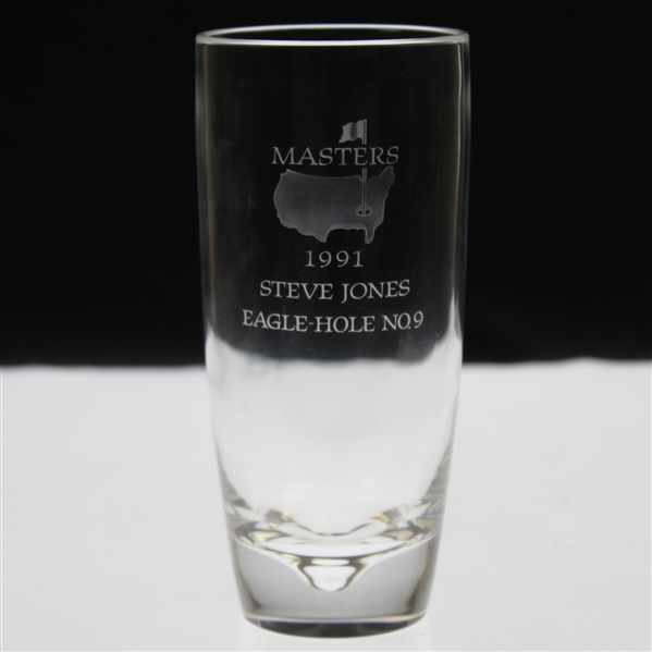 1991 Masters Awarded Eagle Hole #9 Crystal Highball Glass - Steve Jones Collection