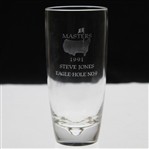 1991 Masters Awarded Eagle Hole #9 Crystal Highball Glass - Steve Jones Collection
