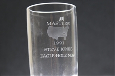 1991 Masters Awarded Eagle Hole #9 Crystal Highball Glass - Steve Jones Collection