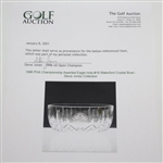 1996 PGA Championship Awarded Eagle Hole #18 Waterford Crystal Bowl - Steve Jones Collection