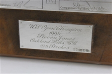 1996 US Open Championship Awarded Sterling Silver Scorecards - Steve Jones Collection