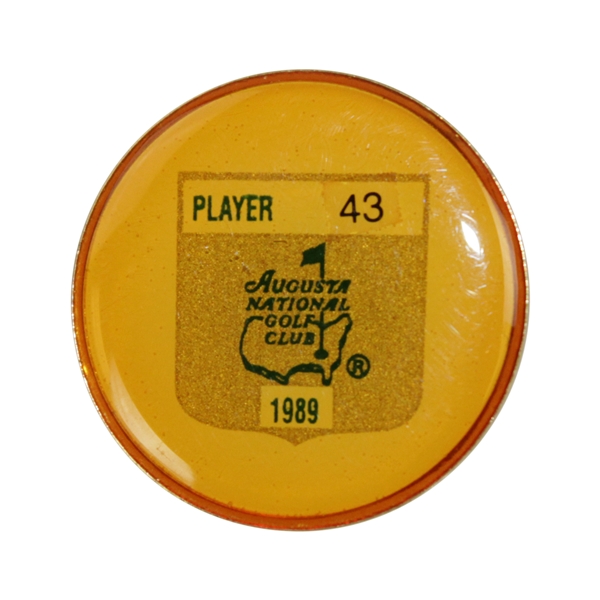 Steve Jones 1989 Masters Tournament Contestant Badge #43