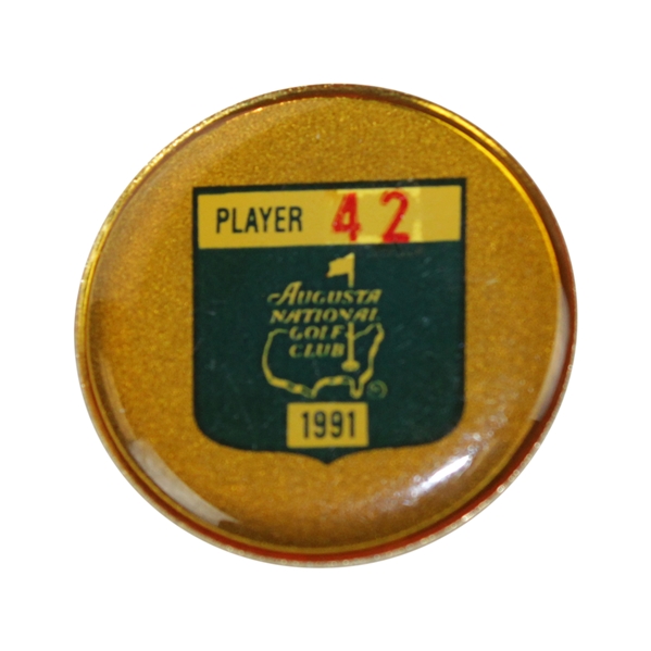 Steve Jones 1991 Masters Tournament Contestant Badge #42