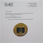 Steve Jones' 1991 Masters Tournament Contestant Badge #42