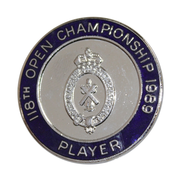Steve Jones' 1989 OPEN Championship Contestant Badge