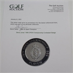 Steve Jones' 1989 OPEN Championship Contestant Badge