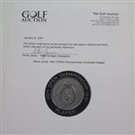Steve Jones' 1991 OPEN Championship Contestant Badge