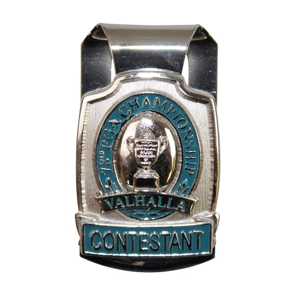 Steve Jones 1996 PGA Championship at Valhalla GC Contestant Money Clip/Badge