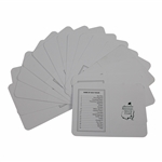 Sixteen (16) Augusta National Golf Club Blank Scorecards - Steve Jones Collection