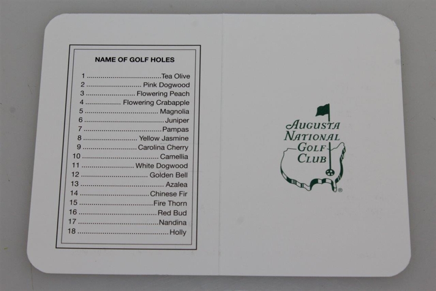 Sixteen (16) Augusta National Golf Club Blank Scorecards - Steve Jones Collection