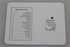 Sixteen (16) Augusta National Golf Club Blank Scorecards - Steve Jones Collection